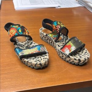 Colorful Embroidered Women's Sandals